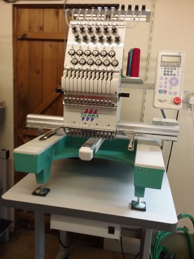 Tajima 12 colour single head embroidery machine DALLAS TEXAS ...